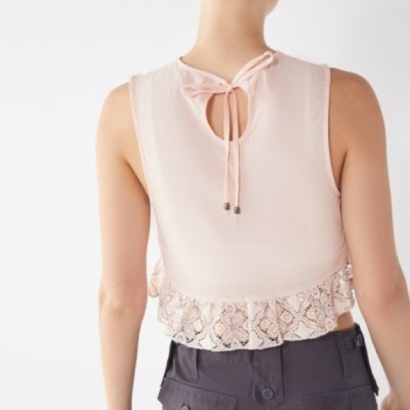 Urban Outfitters Lace Peplum Tank Top - Picture 3 of 12